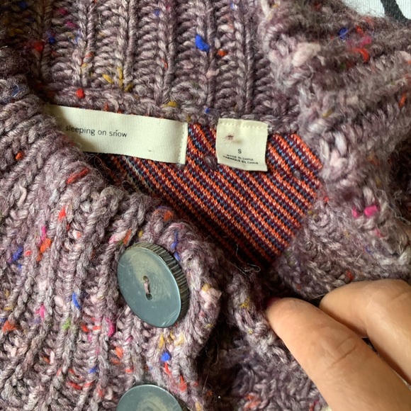 ANTHROPOLOGIE Sleeping in Snow’ Foret Cardigan Sweater. Rare. S - Picture 4 of 10
